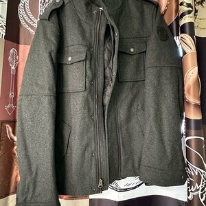 Signature by Levi Strauss Men's Dark Gray Military Jacket
